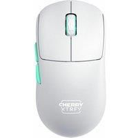 CHERRY XTRFY M68 Wireless, Ultra-Light Cordless Gaming Mouse, 2.4 GHz RF, Optimised for esports, Symmetrical Shape with Ultra-Low Front, White
