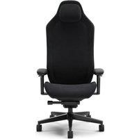 Fractal Design Refine Alcantara Dark Gaming Chair - Ergonomic Office Desk Chair Functionality with 4D Adjustable Armrests, High-Back Support, Lumbar Cushion, and Premium Fabric