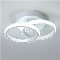LED Ceiling Light Rings Cool Chandelier 2 White 6000K 22W (White)