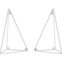 Maze Interior Pythagoras Shelf Brackets - White - 2 Pack