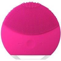 FOREO LUNA mini 2 Facial Cleansing Brush and Anti-aging Skin Care device made with Soft Silicone for Every Skin Type, Fuchsia, USB Rechargeable