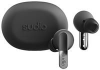 Sudio N3Pro Midnight Black - The Day-to-Night Noise Cancelling Earbuds. Active Noise Cancellation (35dB), 5.5 Hours Playing Time, IPX4, Microphone to Take Calls, Bluetooth 5.4