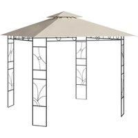 Gazebo 3x3x2.7 m Cream 160 g/m