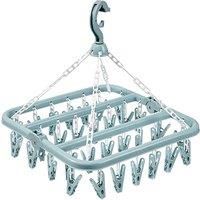 32-Peg Hanging Clothes Dryer - Blue Or Pink!