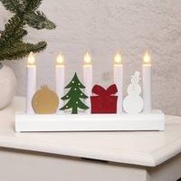 STAR TRADING Colourful candleholder Julia with Christmas motifs