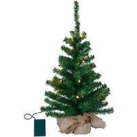 Small LED tree Toppy in a jute bag