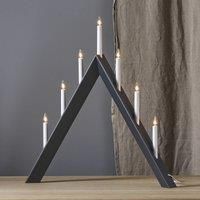 STAR TRADING Candelabra Arrow, pointed, 7-flame, black