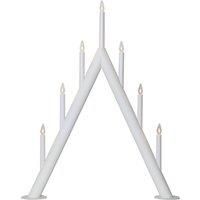 STAR TRADING Circum candleholder, pointed, 7-bulb, white