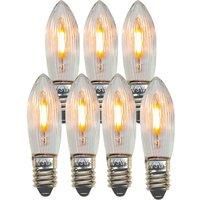 STAR TRADING LED replacement bulb Candle E10 0.5W clear 14-55VAC/DC 7xSet