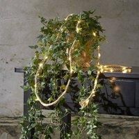 STAR TRADING Jutta string lights jute rope, battery, 40 LEDs