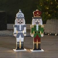 STAR TRADING Nutcracker LED decorative light, grey