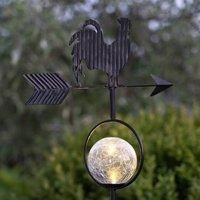 STAR TRADING Windy LED solar light, shows the wind direction