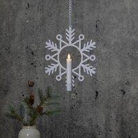 STAR TRADING LED decorative light flame snow with wax candle