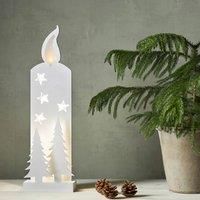 STAR TRADING Grandy LED decorative light, candle and firs 50 cm
