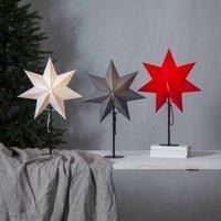 STAR TRADING Mixa standing star, metal/paper black/dark grey