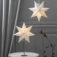 STAR TRADING Bobo table lamp, white, paper star, height 51 cm, E14