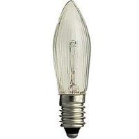 E10 3 W 55 V bulb, pack of 3, candle shape