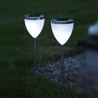 STAR TRADING Decorative LED solar lamp Jannik set of 2