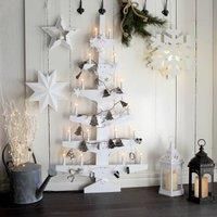 STAR TRADING Mini decorative star made of metal, white