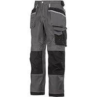 Snickers 32127404096 Duratwill Craftsmen Trousers, Muted Black, Size 35S