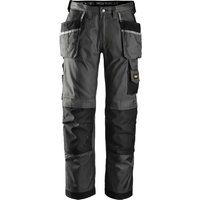 Snickers 3212 Mens DuraTwill Holster Pocket Trousers Black / Grey 31" 35"
