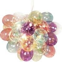 By Rydns Gross glass hanging lamp colourful 50 cm