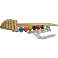 BEX 6 Mallet Pro Croquet Set - Brown