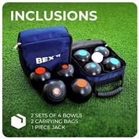 Bex Bowls Pro Garden Game - 2 Player/ Team Set with Carry Bag | Classic Ball Game for Outdoor Fun | Perfect for Families, Kids & Adults Set for Summer Parties, Camping or Weddings