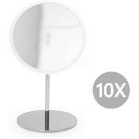 Bosign Air Mirror Table Stand With Detachable Make-up Mirror Mag 10X In White Dia16.5Cm