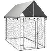 Outdoor Dog Kennel with Roof 200x100x150 cm