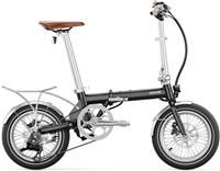 Eovolt Morning Origins Vintage Electric Folding Bike - Satin Black - 16 Inch Wheel