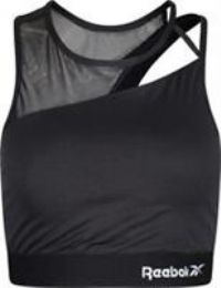 Reebok Ladies Non Wired Sportswear Alra Crop Top Bralette Large Black New