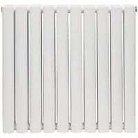 Towelrads Dorney Double Horizontal Radiator - White 600x592