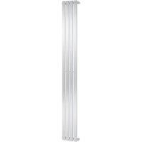 Towelrads Merlo Vertical Towel Rail Radiator  White 1800x435