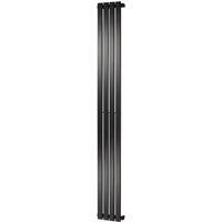 Towelrads Merlo Vertical Towel Rail Radiator  Anthracite 1800x435