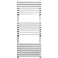 TowelRads Oxfordshire White Designer Towel Rail 1186mm x 500mm - Central Heating