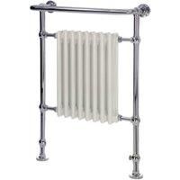 Towelrads Portchester Chrome & White Towel Radiator - Chrome/White