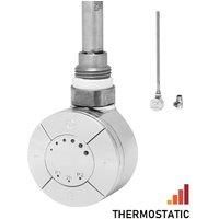 Smart Thermostatic Towel Rail Heating Element with T Piece  600W  Chrome