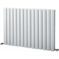 600mm x 832mm White Horizontal Wall Hung Towel Rail - Dorney Range