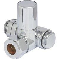 Towelrads Corner Duel Fuel Towel Radiator Valve with Element Port