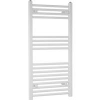Independent White Towel Radiator - White / 100cm / 50cm