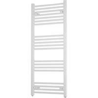Towelrads Flat Independent Towel Rail 22mm, 1200x500 - White