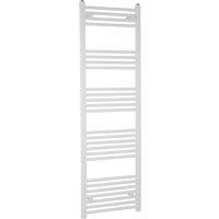 Towelrads Flat Independent Towel Rail 22mm, 1600x600 - White