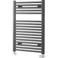 Pisa Anthracite Heated Towel Rail 800 x 600mm