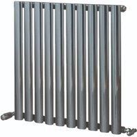 600mm x 592mm Anthracite Horizontal Wall Hung Towel Rail  Dorney Range