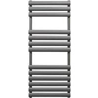 Dorney Anthracite Towel Rail Radiator - Grey / 120cm