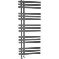 Towelrads Cobham Open Ended Ladder Towel Rail Radiator  Anthracite 1200x500