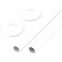 Towelrads 130mm x 12 Brass Sleeve Kit - White