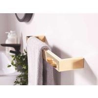 Towelrads Elcot Single Towel Bar Close Ended , 17W - Brushed Brass