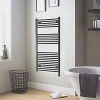Towelrads Richmond Thermostatic Straight Electric Towel Radiator, 691x450mm - Black